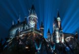 Nighttime Lights at Hogwarts Castle – Wizarding World of Harry Potter