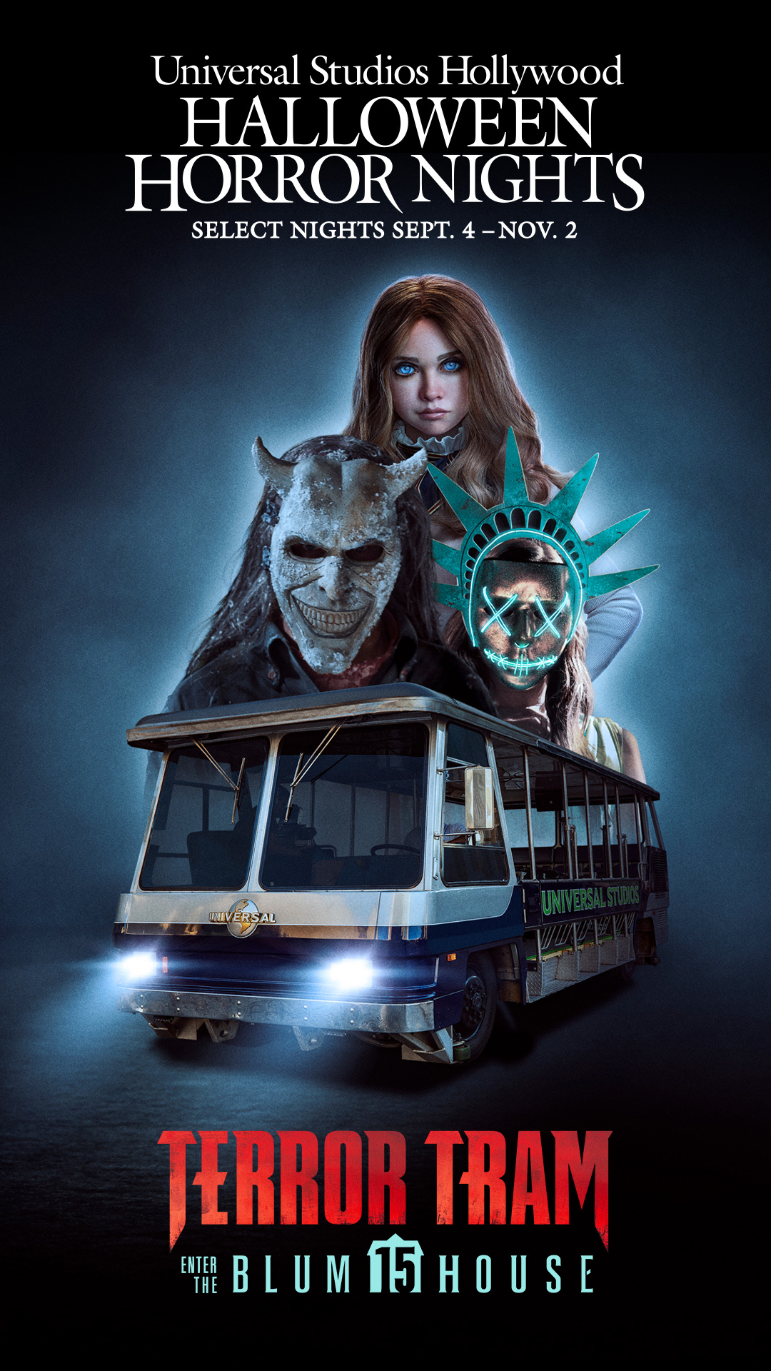 Terror Tram key art HHN at USH 2025 1